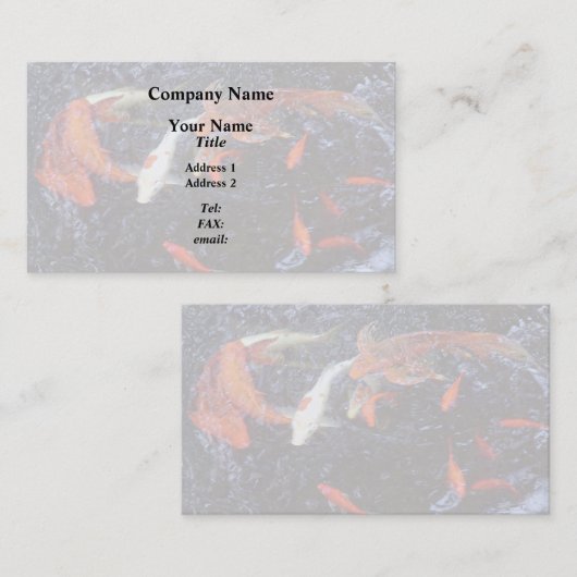 Koi Visitenkarte (Vorne/Hinten)