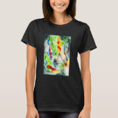 Koi Watercolor Fisch Kunst und Kunst T-Shirt (Vorderseite)