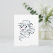 Koi White Postkarte (Stehend Vorderseite)