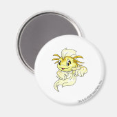 Koi Yellow Magnet (Vorderseite/Rückseite)