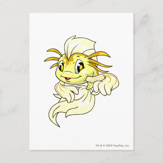 Koi Yellow Postkarte (Vorderseite)