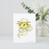 Koi Yellow Postkarte (Stehend Vorderseite)