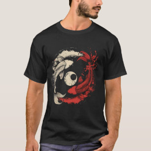 Koi Yin Yang Koi Fisch Japanischer Koi Karpfen Fis T-Shirt