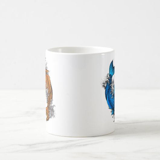 Koi Ying Yang Kaffeetasse (Mittel)