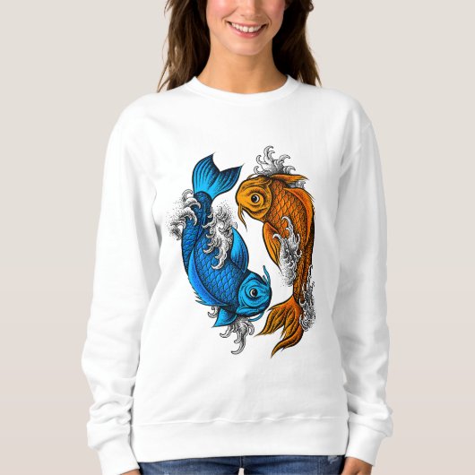 Koi Ying Yang Sweatshirt (Vorderseite)