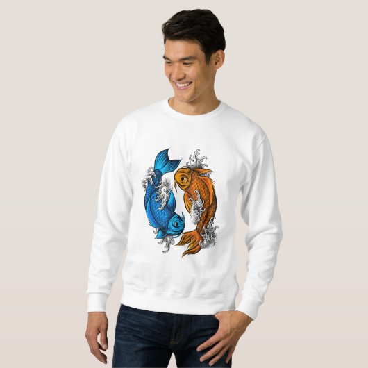 Koi Ying Yang Sweatshirt (Vorne ganz)