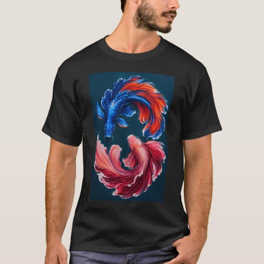 Koi Ying Yang T-Shirt (Vorderseite)