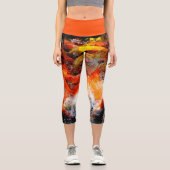 Koi Yoga Pants Capri Leggings (Vorderseite)