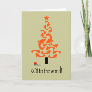 KOI zum Weltweihnachten Feiertagskarte