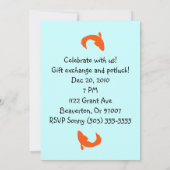 KOI zur weltweiten Weihnachtszeit-Party Einladung (Rückseite)