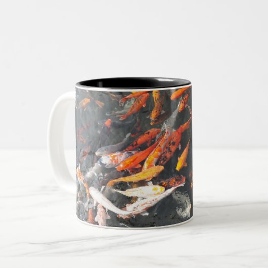 Koi Zweifarbige Tasse (Vorderseite Links)