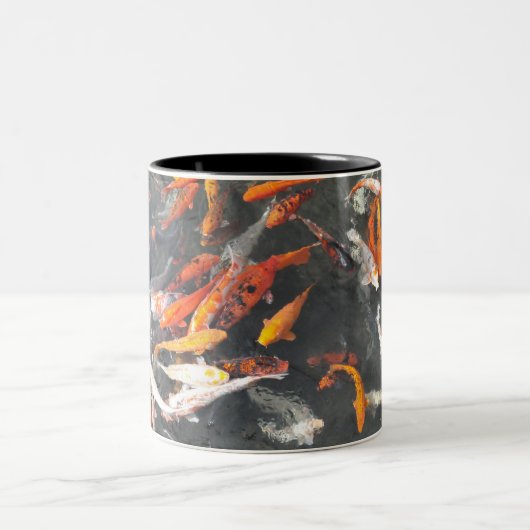 Koi Zweifarbige Tasse (Mittel)