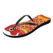 Koinobori Carp Streamer Flip Flops Badesandalen (Schrägansicht)