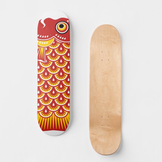 Koinobori Carp Streamer Skateboard (Vorderseite)