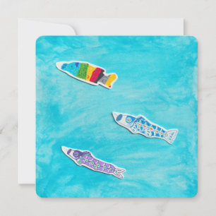 Koinobori Kinderkarte Karte
