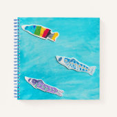 Koinobori Notebook für den Kindertag Notizblock (Vorderseite)