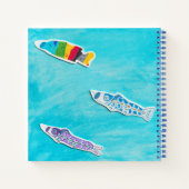 Koinobori Notebook für den Kindertag Notizblock (Rückseite)