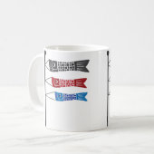 Koinobori oder Karp-Wimpel Kaffeetasse (Vorderseite Links)