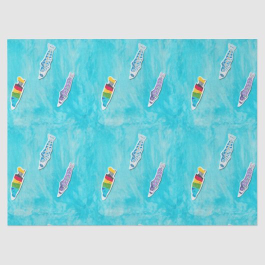 Koinobori-Tissue Seidenpapier (Vorderseite)