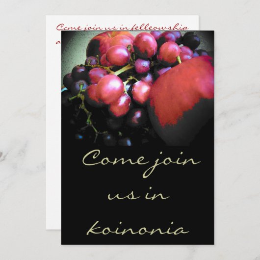 koinonia laden einladung (Vorne/Hinten)