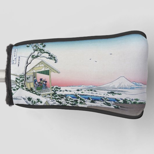 Koishikawa Tea House Sicht auf den Fuji von Hokusa Golf Headcover (Vorderseite)