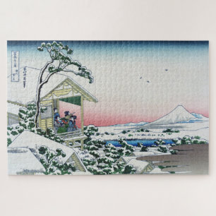 Koishikawa Tea House Sicht auf den Fuji von Hokusa Puzzle