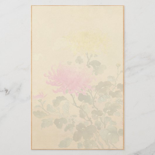 Koitsu Tsuchiya japanische Blumenkunst Briefpapier (Vorderseite)