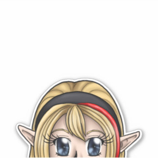 Kojika Peeking Decal Aufkleber