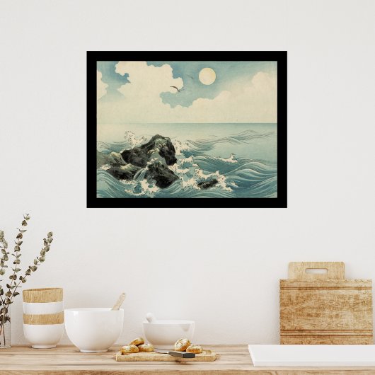 Kojima Island (schwarz) Poster (Küche)