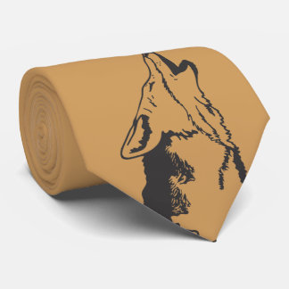 Kojote auf Gold Krawatte