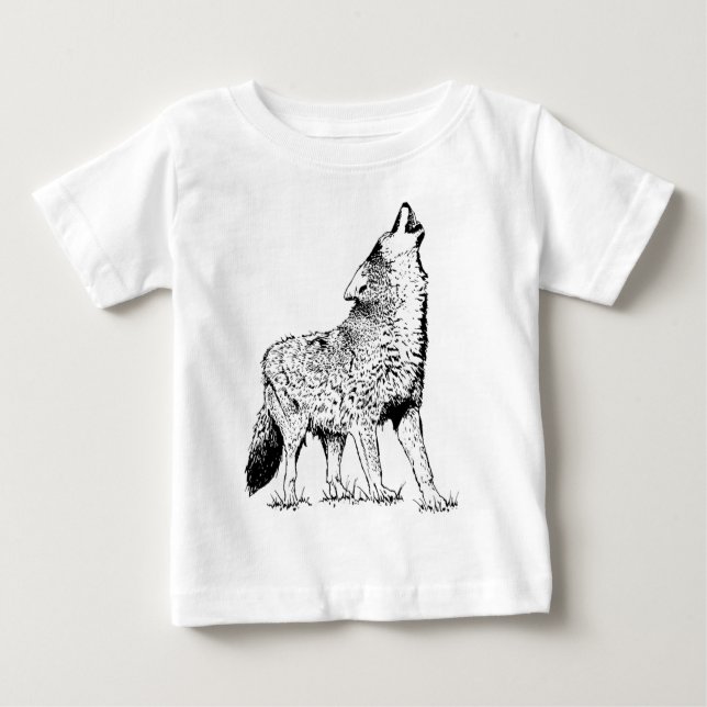 Kojote Baby T-shirt (Vorderseite)