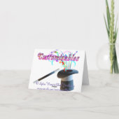 Kojote die Trickster-Gruß-Karte Karte (Rückseite)