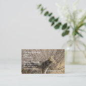 Kojote-Entwurfs-Visitenkarte Visitenkarte (Stehend Vorderseite)