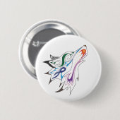 Kojote-Knopf Button (Vorne & Hinten)