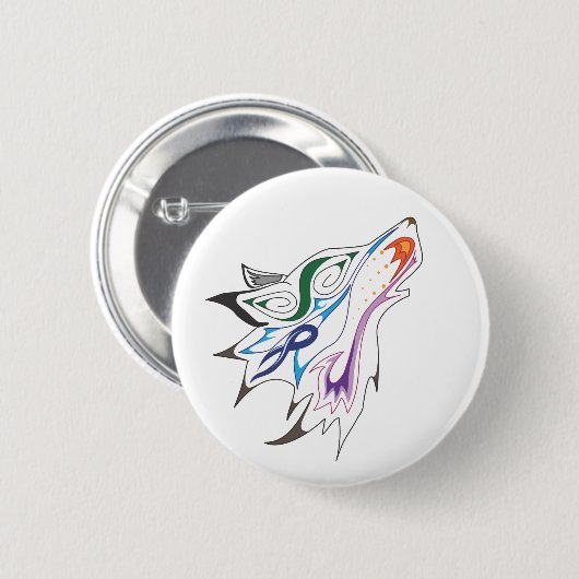 Kojote-Knopf Button (Vorne & Hinten)