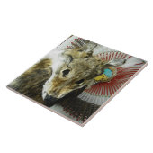 Kojote-Kopfschmuck-Fliese Fliese (Seite)