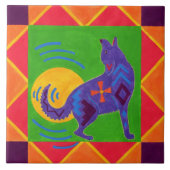 Kojote-Schlagzeuger Fliese (Vorderseite)