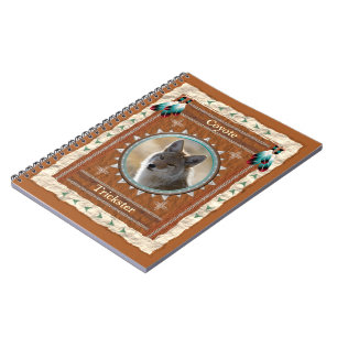 Kojote - Seite des Trickster-Notizbuches 80 Notizblock