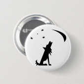 Kojote-Silhouette Button (Vorne & Hinten)