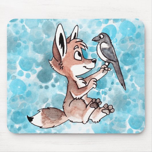 Kojote und Elster Mousepad (Vorne)