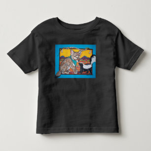 Kojote-Welpen-und Stinktier-Südwestwild lebende Kleinkind T-shirt