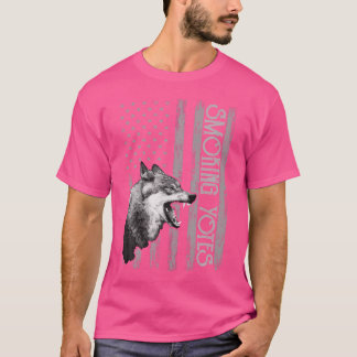 Kojotenjagd USA Bekleidung Amerikanische Flagge Jä T-Shirt