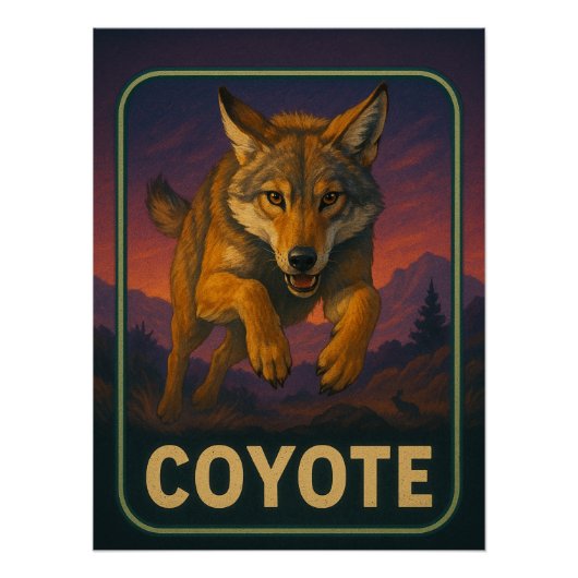 Kojotenposter Poster (Vorderseite)