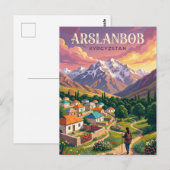 Kök-Tash Kirgisistan Postkarte (Vorne/Hinten)