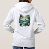 Kokanee im Bergbach - Ruhe Hoodie (Rückseite)