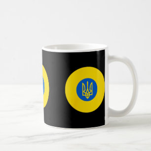 Kokarde der ukrainischen Luftwaffe Farbe der ukrai Kaffeetasse