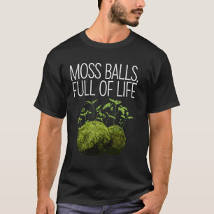 Kokedama-Mooskugel-Pflanzung japanische Gartenarbe T-Shirt