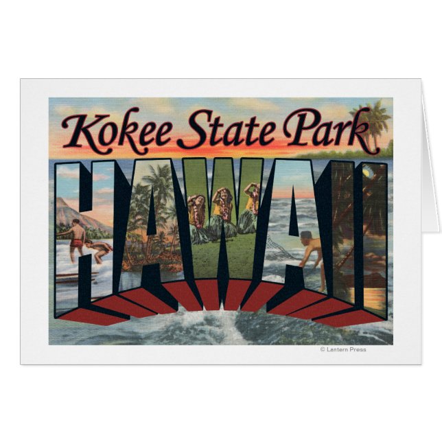 Kokee Staat Park, Hawaii - Große Briefszenen (Vorderseite (Horizontal))