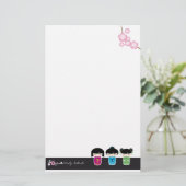 Kokeshi Briefpapier (Stehend Vorderseite)