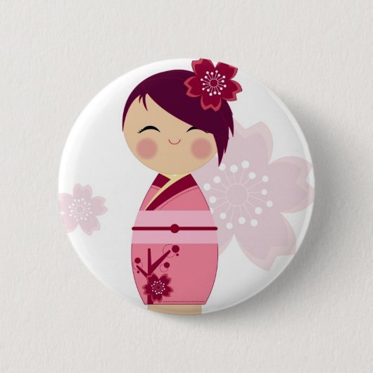 Kokeshi Button (Vorderseite)